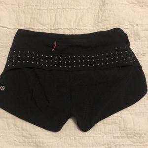 Black Lululemon Speed Shorts